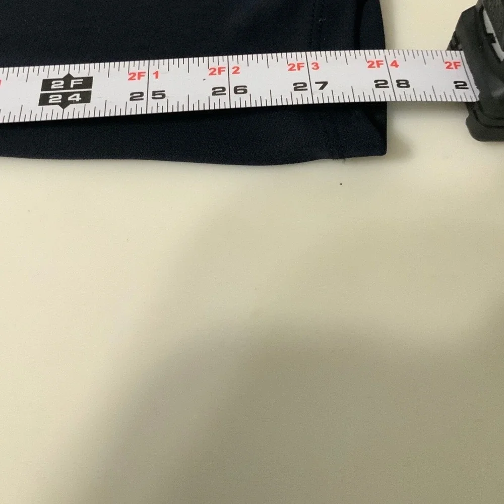 Lauren Ralph Lauren Womens Stretch Jersey Jumpsuit M Blue Tie Keyhole 3/4 Sleeve - Picture 13 of 14